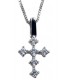 Cross for women whitegold with zircon