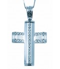 Cross for women whitegold with zircon