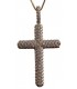 Cross for women gold with zircon