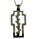 Cross for women gold with enamel