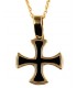 Cross for women gold with enamel