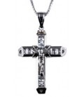 Cross for women whitegold with zircon