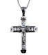 Cross for women whitegold with zircon