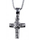 Cross for women whitegold with zircon