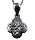 Cross for women whitegold with zircon