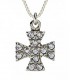 Cross for women whitegold with zircon