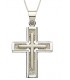 Cross for men whitegold