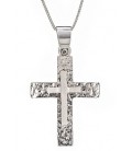 Cross for men whitegold