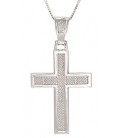 Cross for men whitegold