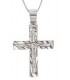 Cross for men whitegold