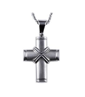 Cross for men whitegold