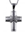 Cross for men whitegold