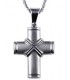 Cross for men whitegold