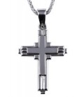 Cross for men whitegold