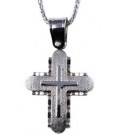 Cross for men whitegold