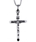 Cross for men whitegold and gold