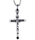 Cross for men whitegold and gold