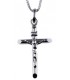 Cross for men whitegold and gold