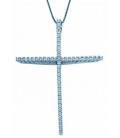 Cross for women whitegold with zircon