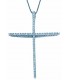 Cross for women whitegold with zircon