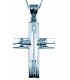 Cross for women whitegold with zircon