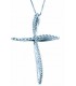 Cross for women whitegold with zircon