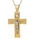 Cross for men whitegold and gold