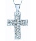 Cross for women whitegold with zircon