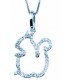 Pendant whitegold with diamond