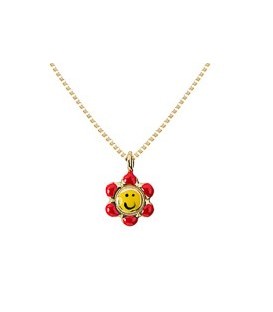 Pendant gold with enamel