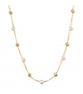 Neckless whitegold and gold