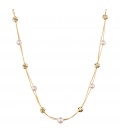 Neckless whitegold and gold