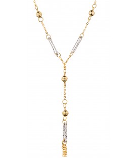 Neckless whitegold and gold