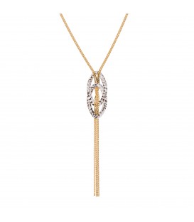 Neckless whitegold and gold