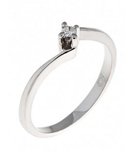 Ring whitegold with diamond