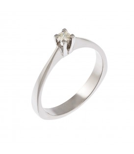 Ring whitegold with diamond