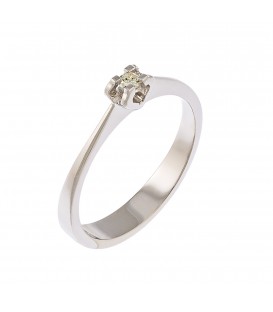 Ring whitegold with diamond