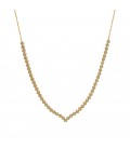 Neckless whitegold and gold