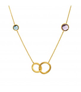 Neckless whitegold and gold