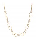 Neckless whitegold and gold