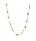 Neckless whitegold and gold