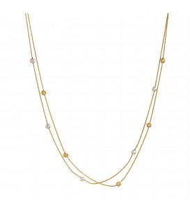 Neckless whitegold and gold