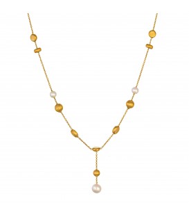 Neckless whitegold and gold