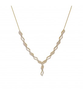 Neckless whitegold and gold