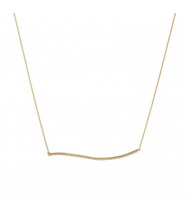 Neckless whitegold and gold