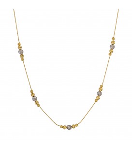 Neckless whitegold and gold