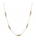 Neckless whitegold and gold