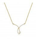 Neckless whitegold and gold