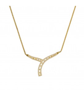 Neckless whitegold and gold