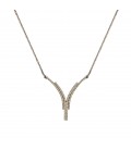 Neckless whitegold and gold